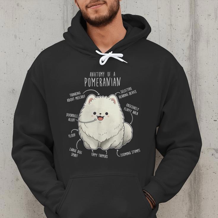 Pomeranian Anatomy Cute Pet Pom Mom Dog Dad For Men Women Girls Kids Men Hoodie