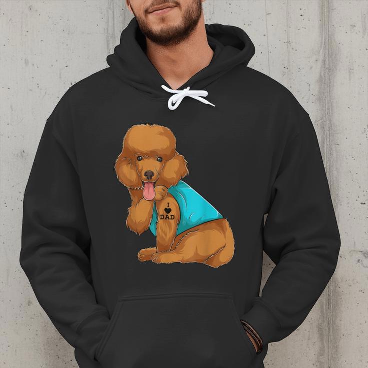 Poodle I Love Dad Tattoo Apparel Dog Dad Dads For Men Women Men Hoodie Poodle I Love Dad Tattoo Apparel Dog Dad Dads For Men Women Men Hoodie