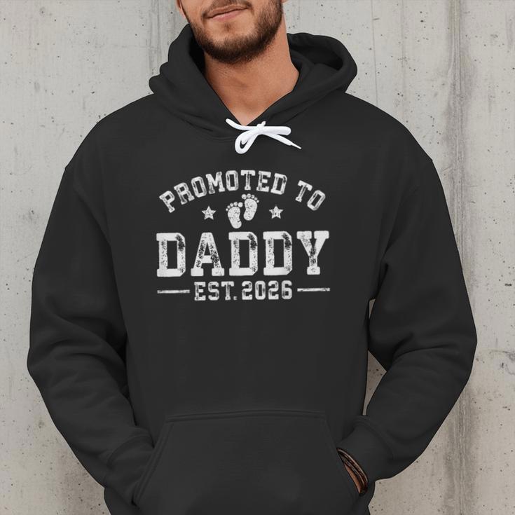 Promoted To Daddy Est 2026 1st Time Dad New Daddy Men Hoodie