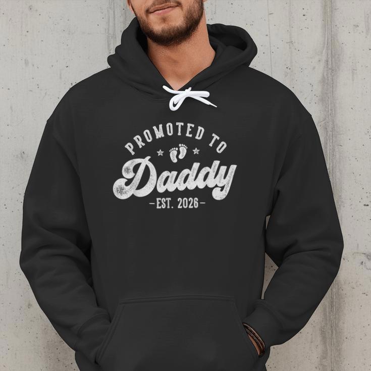 Promoted To Daddy Est 2026 First Time Dad Men Hoodie