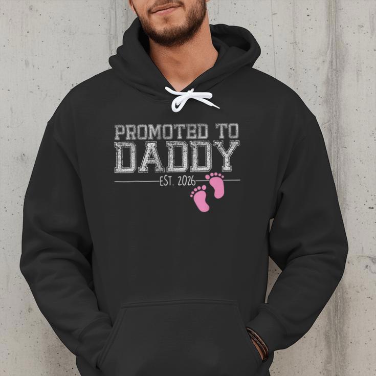 Promoted To Daddy Est 2026 Shirt New Daddy New Dad Men Hoodie