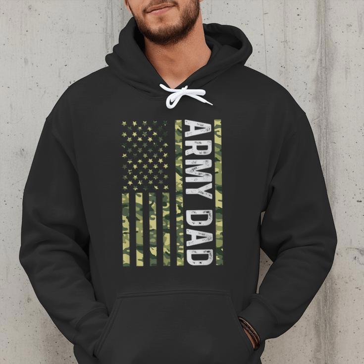 Proud Army Dad United States USA Flag For Father's Day Men Hoodie