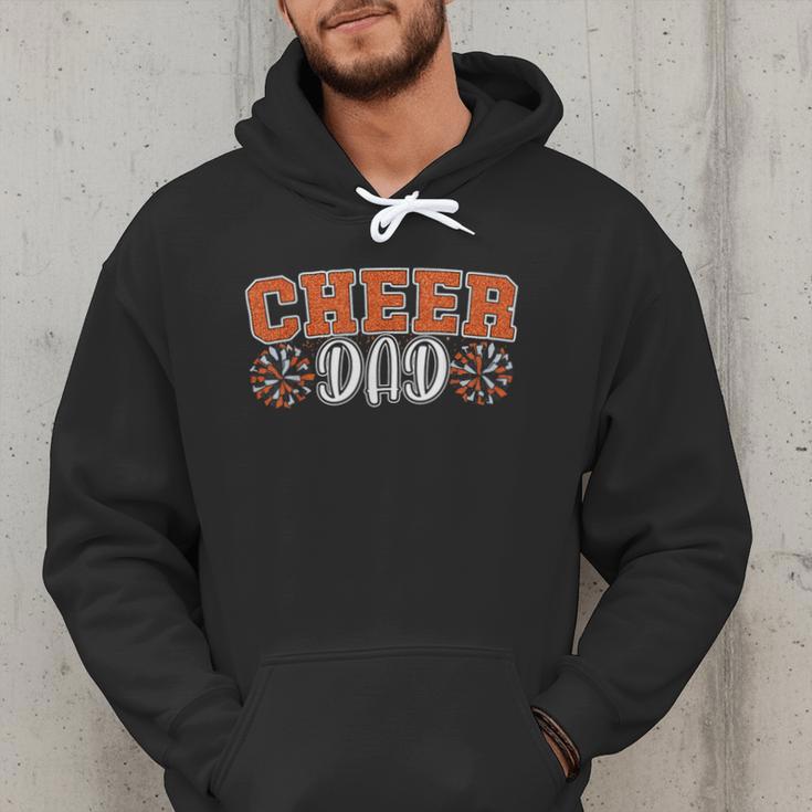 Proud Cheer Dad My Favorite Cheerleader Calls Me Dad Orange Men Hoodie