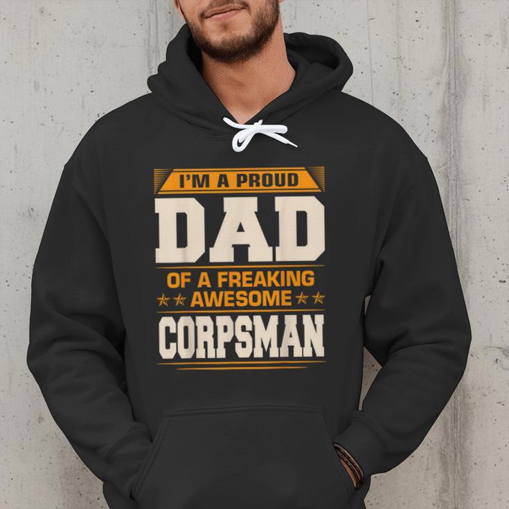 Proud Dad Of Awesome Corpsman Father's Day Men Hoodie
