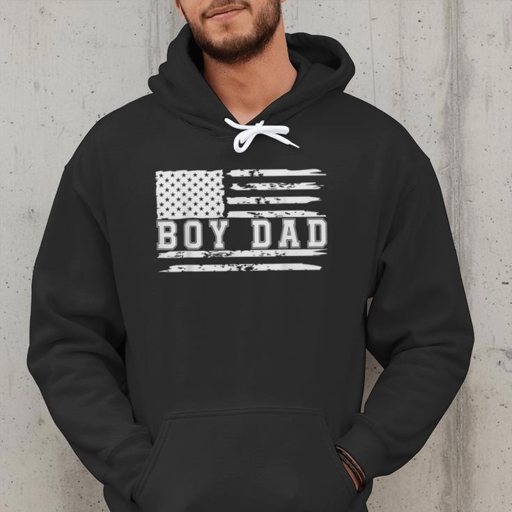 Proud Dad Of Boy Father Of Boys For Dad Xmas Fathers Day Men Hoodie