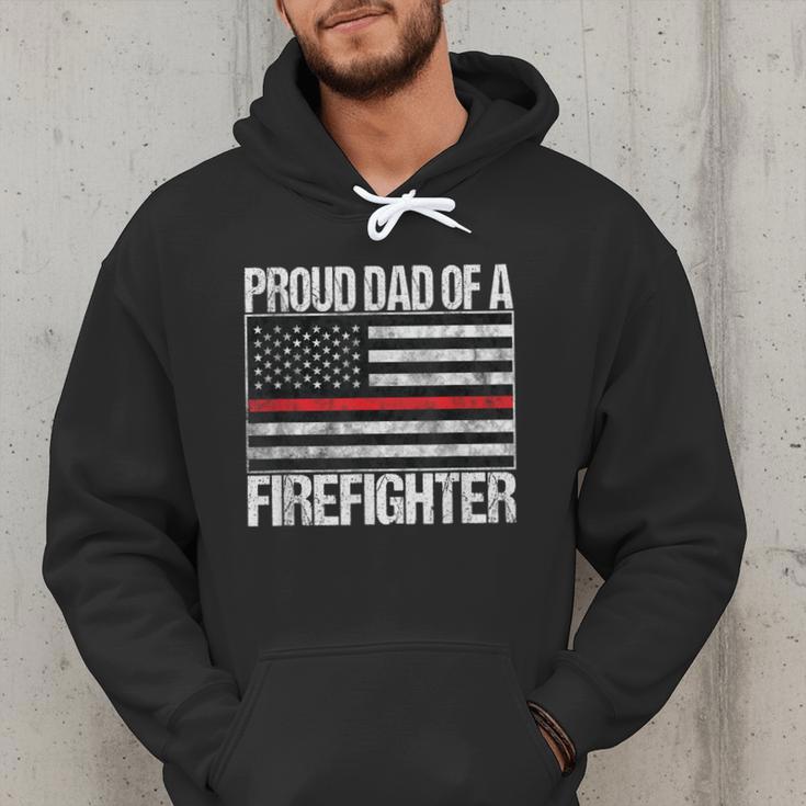 Proud Dad Of a Firefighter Fireman Parent Men Hoodie