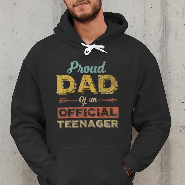 Proud Dad Of An Official Teenager 13th Birthday Son Daughter Men Hoodie