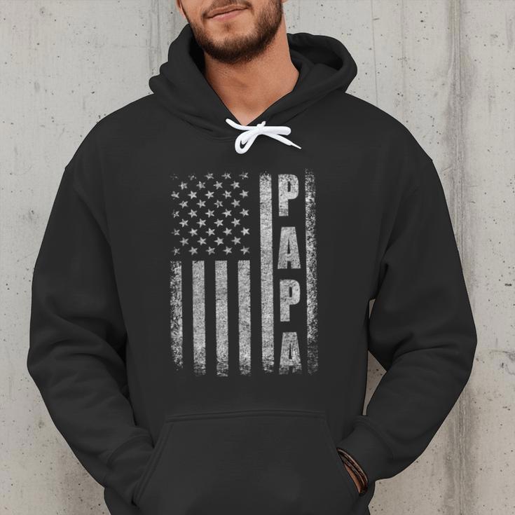 Proud Papa Fathers Day 2025 Dad America USA Flag Men Hoodie Proud Papa Fathers Day 2025 Dad America USA Flag Men Hoodie