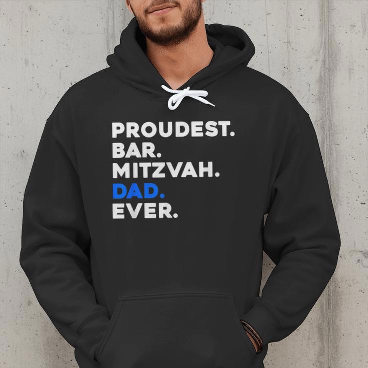 PROUDEST BAR MITZVAH DAD EVER Jewish BOY Celebration Men Hoodie PROUDEST BAR MITZVAH DAD EVER Jewish BOY Celebration Men Hoodie