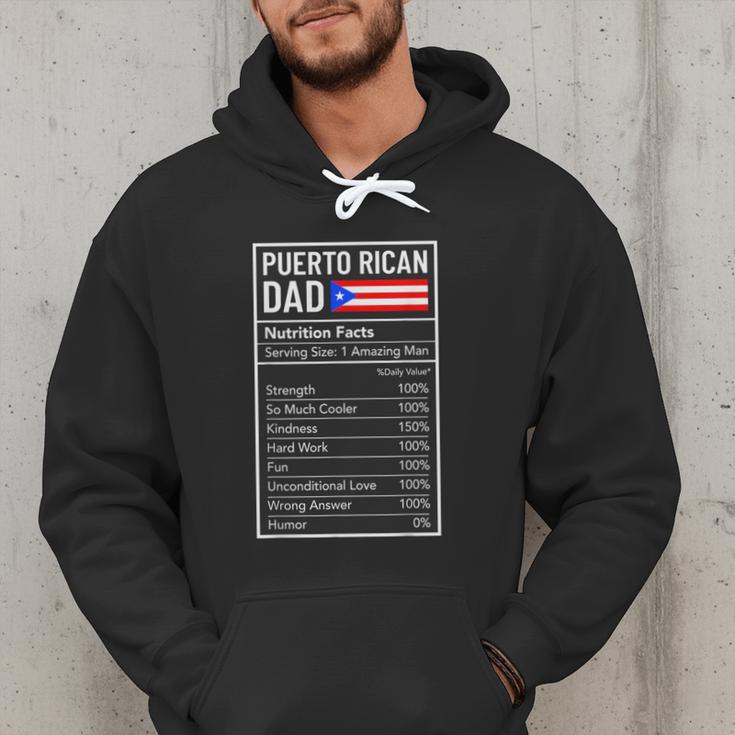 Puerto Rican Dad Nutrition Facts Pride Father's Day Men Hoodie Puerto Rican Dad Nutrition Facts Pride Father's Day Men Hoodie