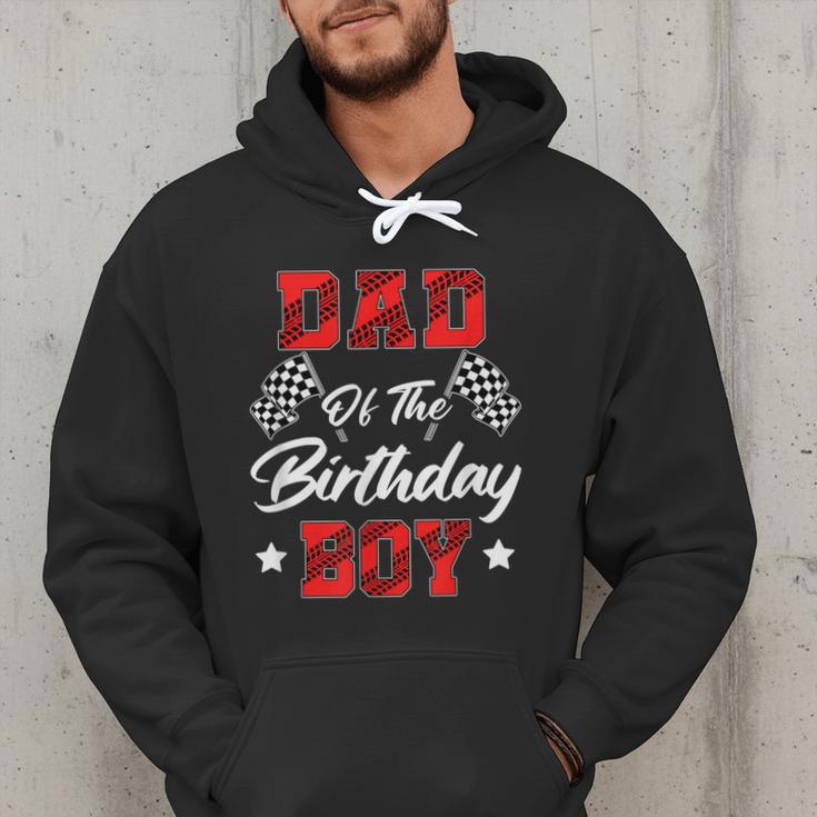 Race Car Dad Of The Birthday Boy Racing Family Pit Crew Men Hoodie