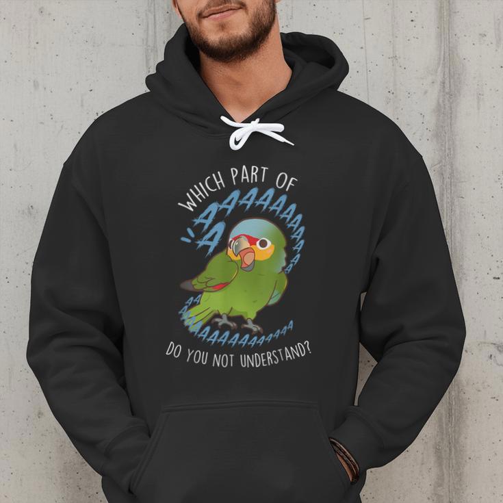 Red-Lored Amazon Parrot Aaaa Cute Pet Bird Mom Dad Men Hoodie
