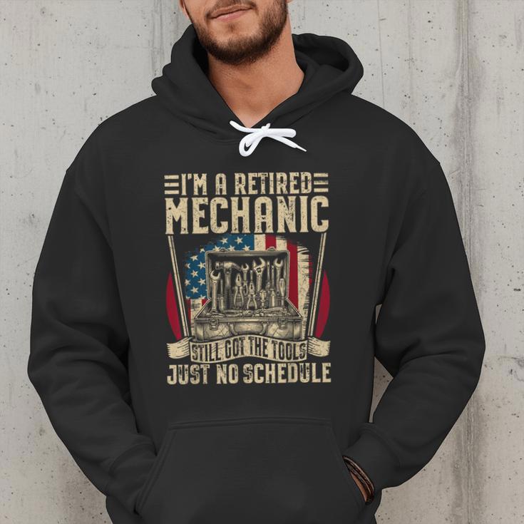 Retired Car Mechanic Tool Retirement Dad Grandpa Men Men Hoodie