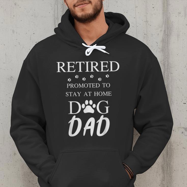 Retired Promoted To Stay At Home Dog Dad Men Hoodie