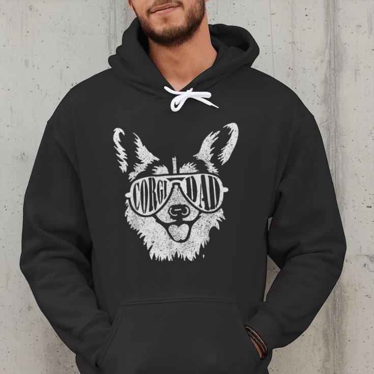 Retro Corgi Dad Dog Owner Pet Welsh Corgi Fathers Day Men Hoodie Retro Corgi Dad Dog Owner Pet Welsh Corgi Fathers Day Men Hoodie