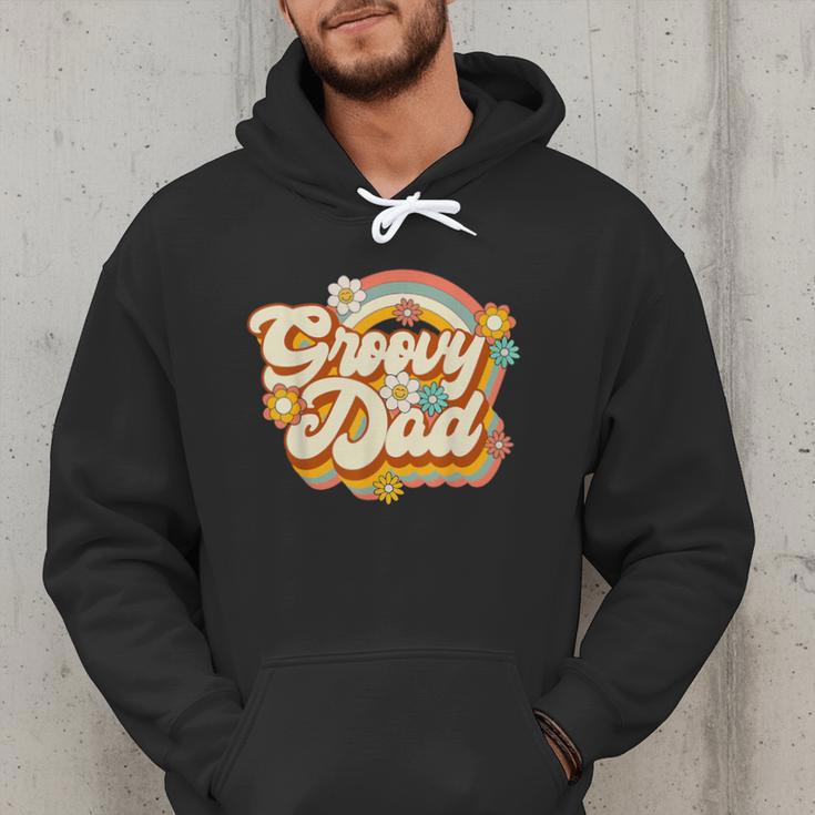 Retro Groovy Dad Family Birthday 60s 70s Hippie Costume Men Hoodie