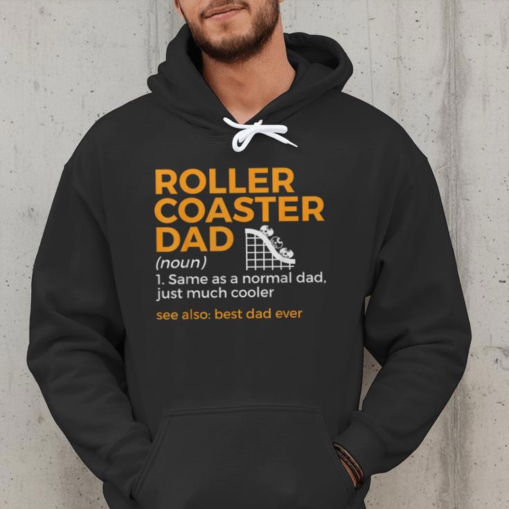 Roller Coaster Dad Definition Best Dad Ever Men Hoodie