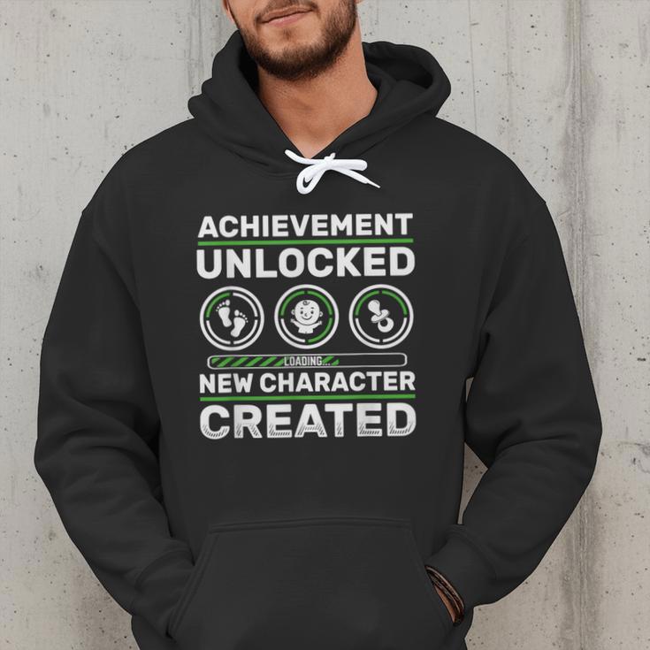 Schwangerschaft Verknden Geschenk Zocker New Character Created Pregnancy Announcement Dad Gamer Men Hoodie