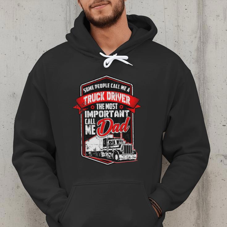 Semi Truck Driver For Truckers And Dads Small Men Hoodie