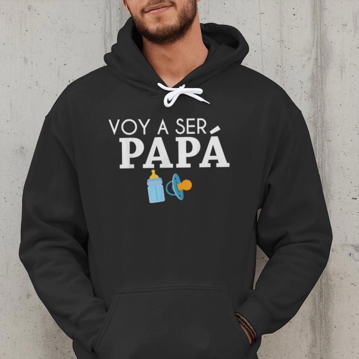 Ser Papa Voy Hacer Papa Voy A Ser Papa Dad To Be In Spanish Men Hoodie