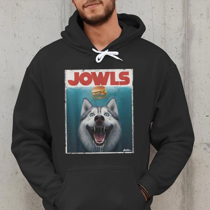 Siberian Husky Jowls Sled Dog Mom Top Alaskan Dog Dad Men Hoodie