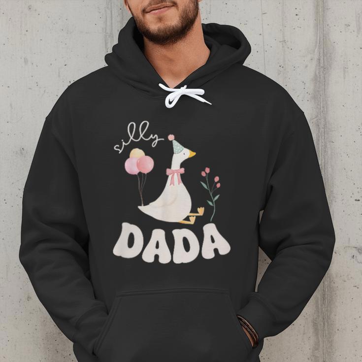 Silly Dada Silly Goose Dad Birthday Family Matching Party Men Hoodie