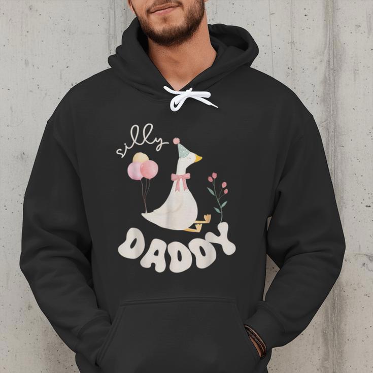 Silly Daddy Silly Goose Dad Birthday Family Matching Party Men Hoodie