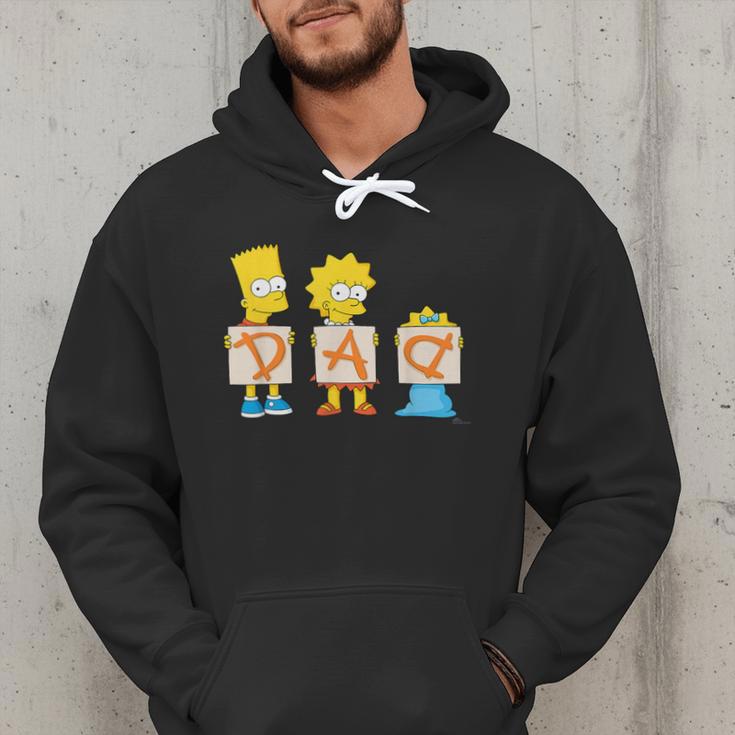 The Simpsons Father's Day Bart Lisa Maggie Dad Birthday Men Hoodie