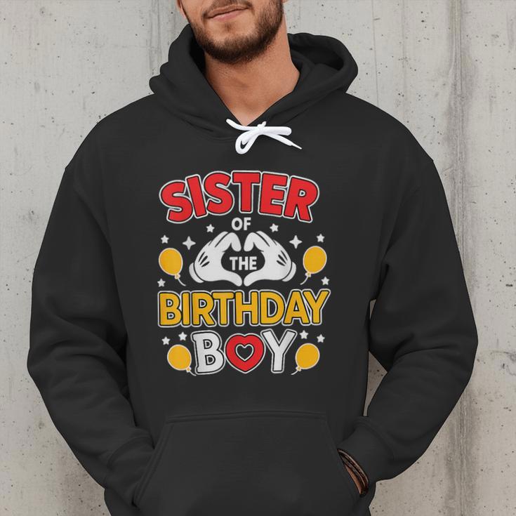 Sister Of The Birthday Boy Family Matching Dad Mom Men Hoodie Sister Of The Birthday Boy Family Matching Dad Mom Men Hoodie