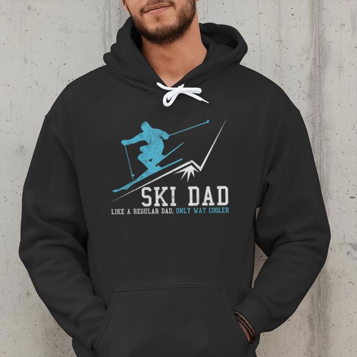Ski Dad Winter Sports Skiing Father Men Hoodie
