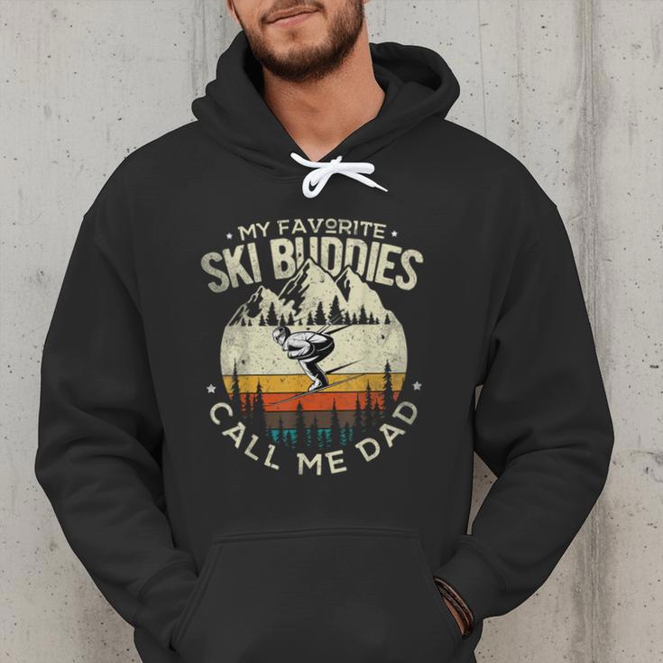 Skier Dad Ski Dad My Favorite Ski Buddies Call Me Dad Ski Men Hoodie