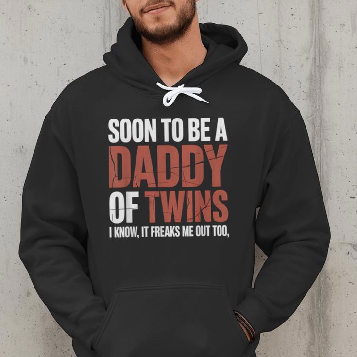 Soon To Be Dad Twins Fatherhood Pregnancy Announcement New D Men Hoodie