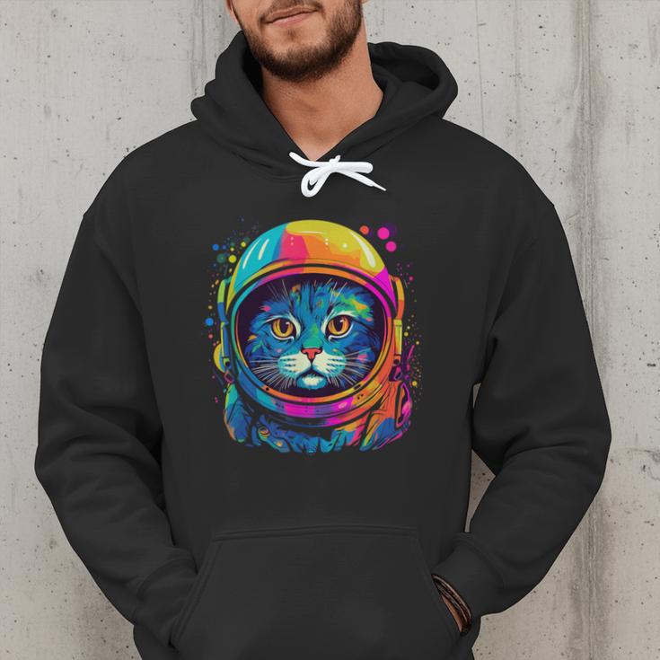 Space Cat Mom Cat Dad Men Women Kids Astronaut Space Men Hoodie