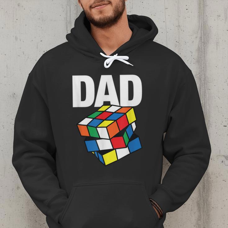 Speed Cubing Dad Puzzle Cuber Cube Kids Men Hoodie
