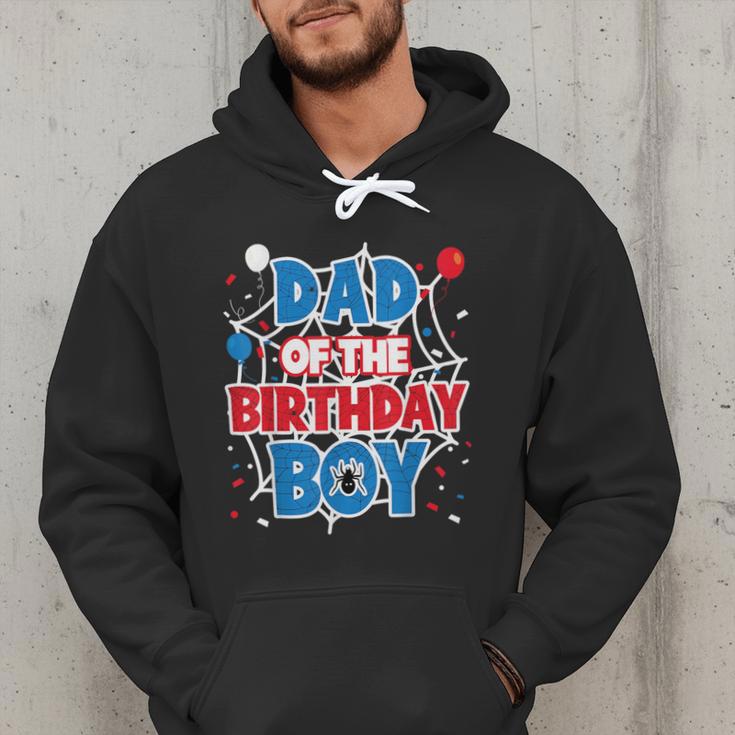 Spider Web Dad Of The Birthday Boy Men Hoodie