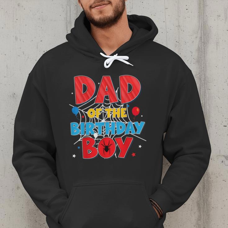 Spider Web Family Matching Dad Of The Birthday Boy Men Hoodie