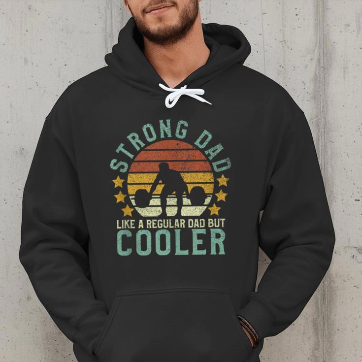 Strong Dad Workout Weight Lifting Father's Day Men Hoodie