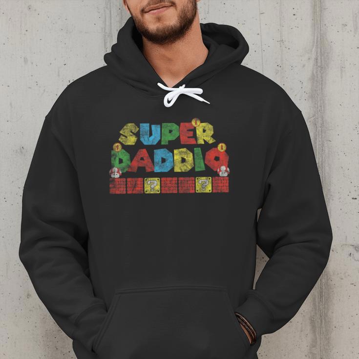 Super Daddio Retro Gamer Dad Style Men Hoodie Super Daddio Retro Gamer Dad Style Men Hoodie