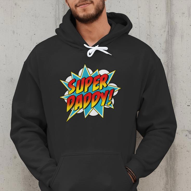Super Daddy Comic Book Superhero Father's Day Men Hoodie