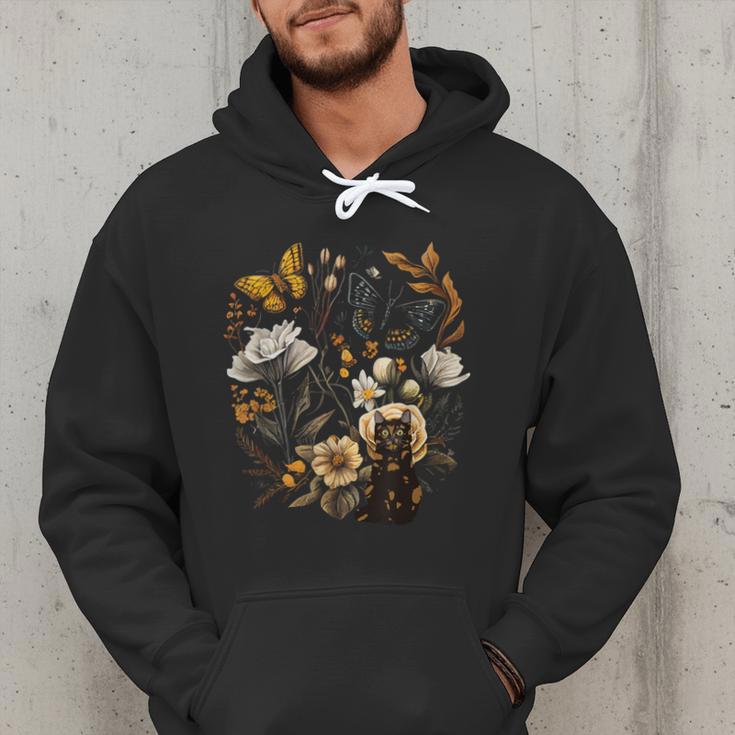 Tortie Cat Owner Flowers Tortie Cat Mom Tortie Cat Dad Men Hoodie