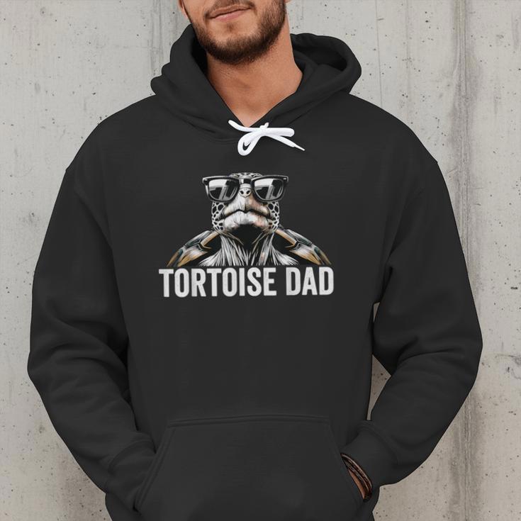 Tortoise Dad Tortoise With Sunglasses Vintage Tortoise Dad Men Hoodie