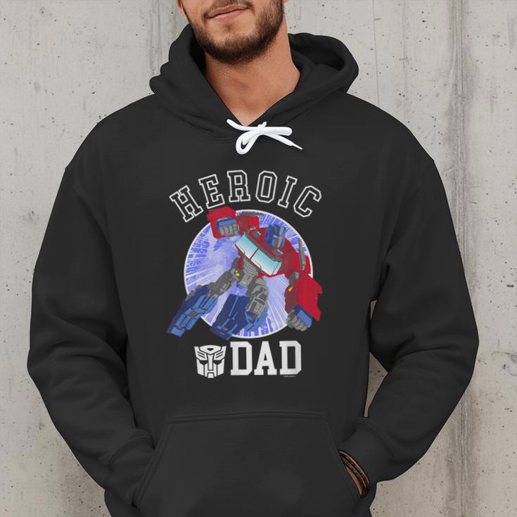 Transformers Father's Day Optimus Prime Heroic Dad Vintage Men Hoodie