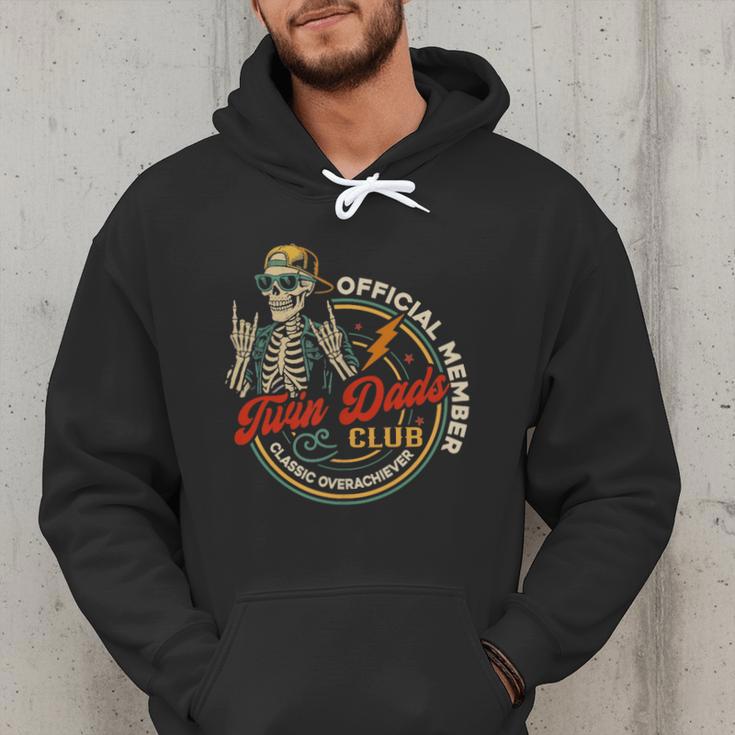 Twin Dad Club Dad Of Twins Skeleton Father's Day Men Hoodie Twin Dad Club Dad Of Twins Skeleton Father's Day Men Hoodie