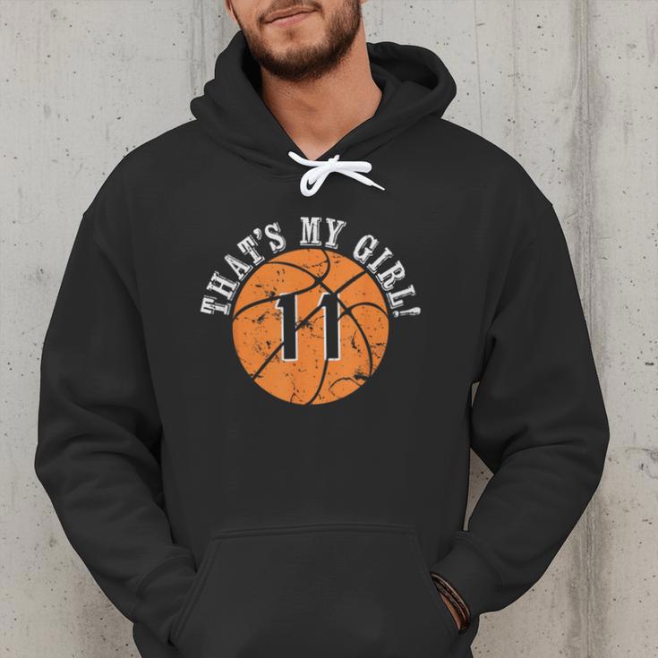 Unique That's My Girl 11 Basketball Player Mom Or Dad Men Hoodie