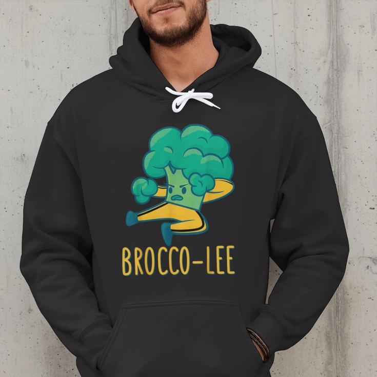 Vegetable Word Game Dad Joke Brocco-Lee Broccoli Men Hoodie