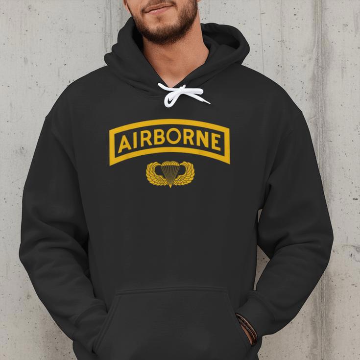 Vintage Airborne Veteran Paratrooper For Men Dad T-Shirt Men Hoodie