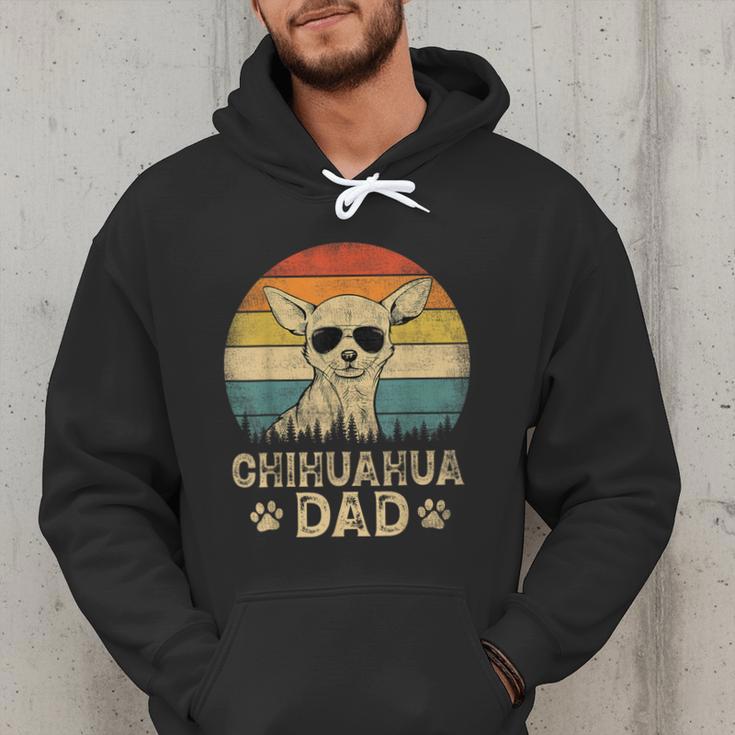 Vintage Chihuahua Dad Dog Lovers Father's Day Tee Men Hoodie