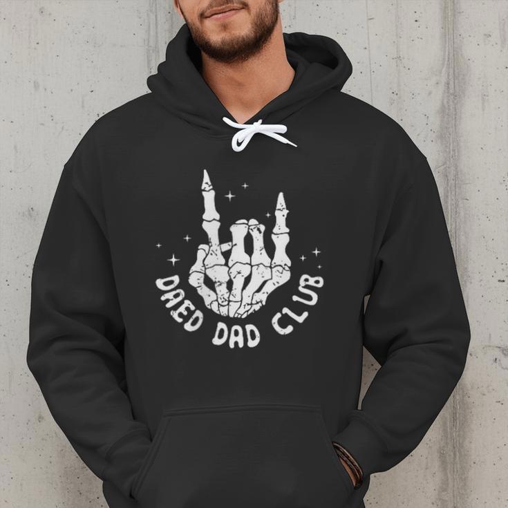 Vintage Dead Dad Club Matching 2 Sides Fathers Day Men Hoodie