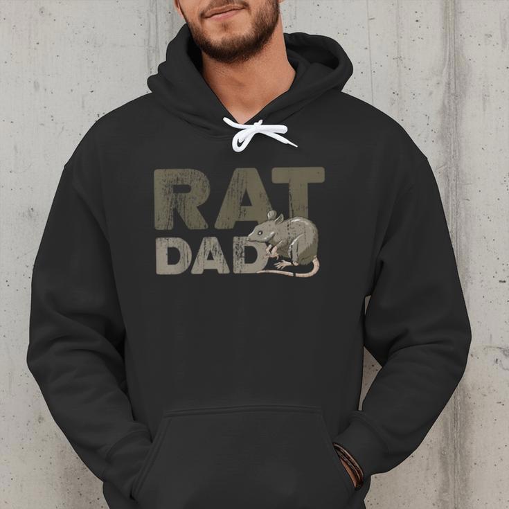 Vintage Distressed Rat Dad Men Hoodie