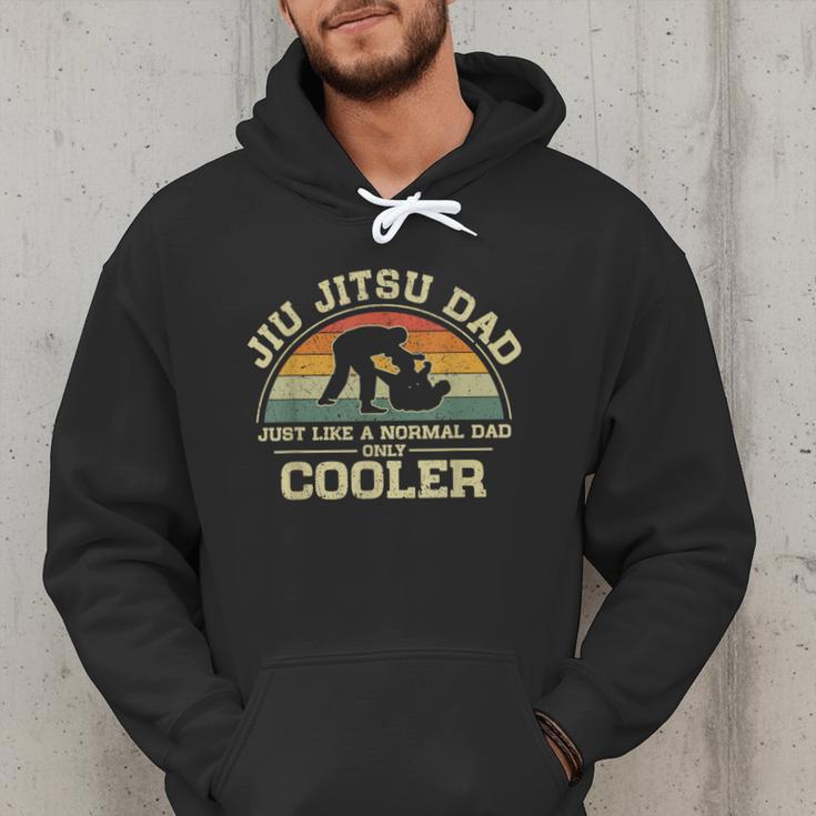 Vintage Jiu Jitsu Dad Just Like A Normal Dad Only Cooler Men Hoodie